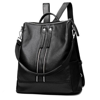 New Womens Ladies PU Leather Bagpack Shoulder Messenger Tote Travel School Bag
