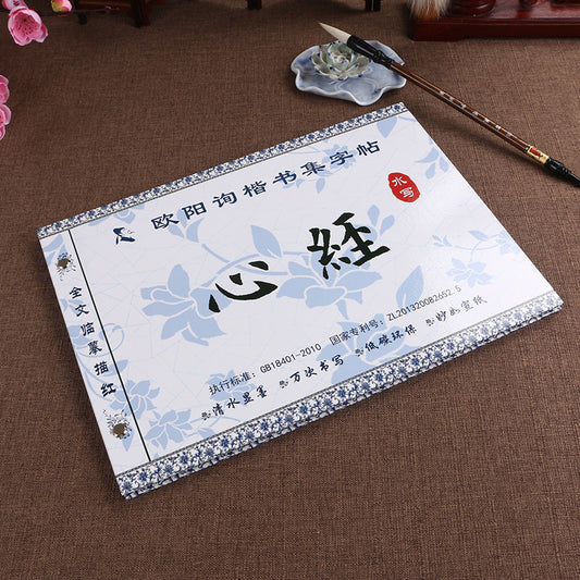 Chinese brush calligraphy copybook magic water writing repeat used cloth ouyang