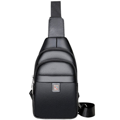 100% Genuine Leather Crossbody Bag Chest Bag Hiking Sling Backpack Shoulder Bag