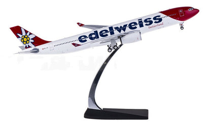 1:200 32CM Phoenix Edelweiss AIRBUS A330-300 Airplane Diecast Model