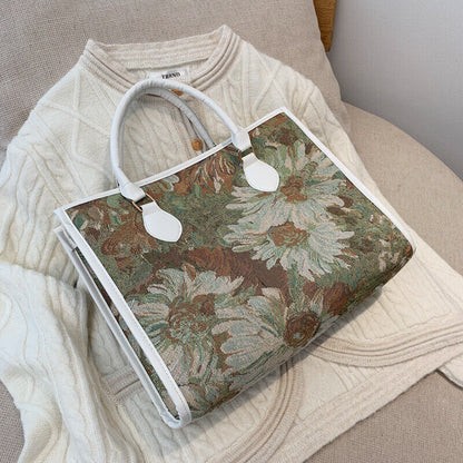 Lady Travel Shoulder Bags Printing Flowers Designer Women's Tote Luxury Handbags