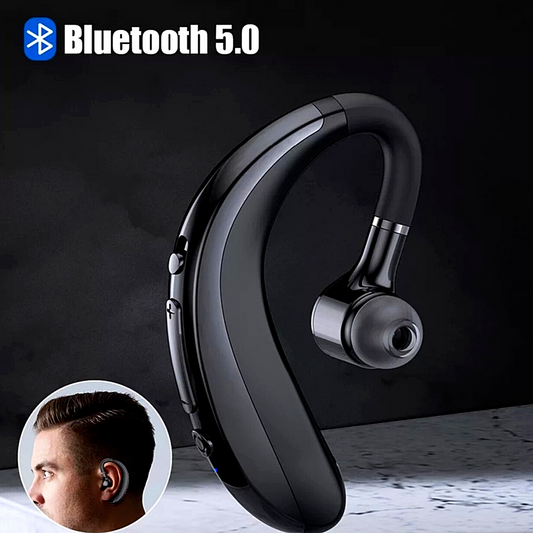 Bluetooth 5.0 Earpiece Wireless Headset Noise Cancelling Earbuds Driving Trucker