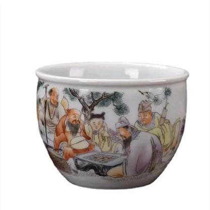 China Eight Immortals Teacup Ceramic Antique Cup Beautiful Teacup Teacup Cup Tea