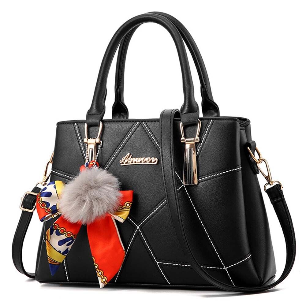 Women PU Leather Tote Bags Crossbody Handbags Shoulder Purse Messenger Satchel