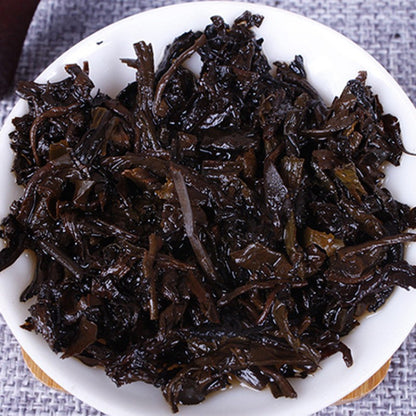 357g Pu Erh Tea Cake Pu'er Tea Ripe Tea Ban Zhang Jinya Yunnan Qizi Cake Tea