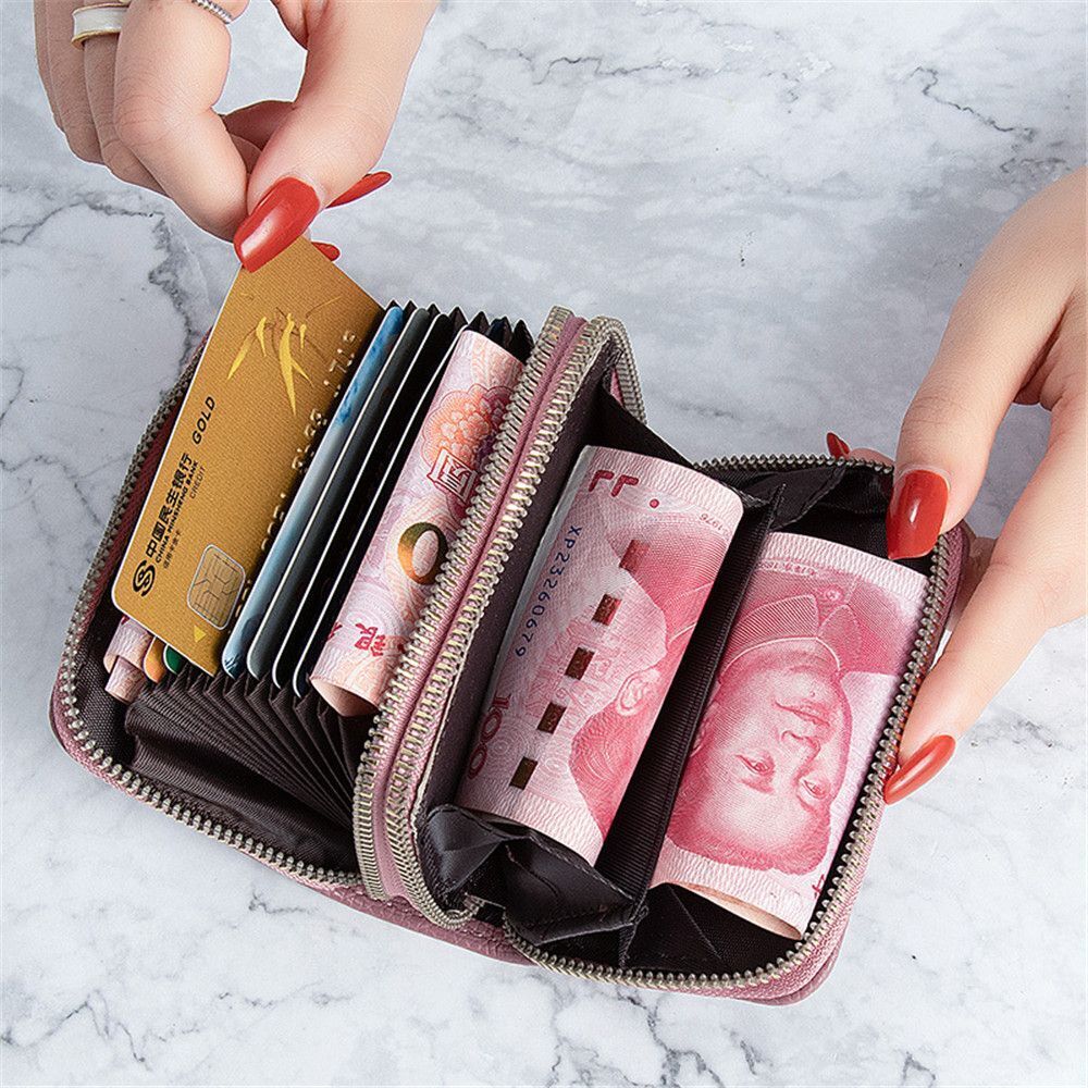 Wallets Zipper Mini Coin Purse Synthetic Leather Card Holder Bag Multifunctional