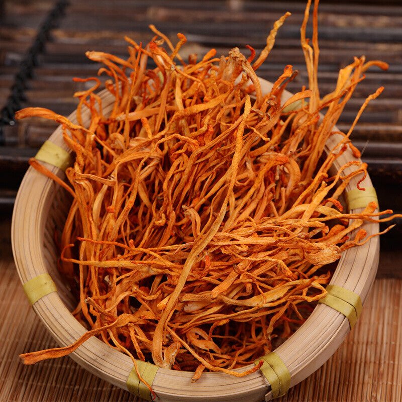 80g Chinese Tradition Medicine Organic Cordyceps Sinensis Dried Mushroom