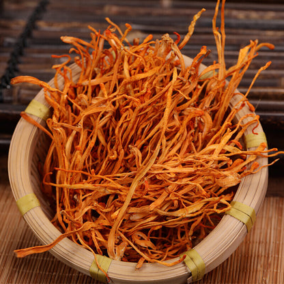 80g Chinese Tradition Medicine Organic Cordyceps Sinensis Dried Mushroom