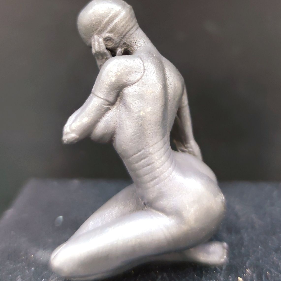 Copper Art Beauty Mechanical Female Robot Goddess Ornaments Statue