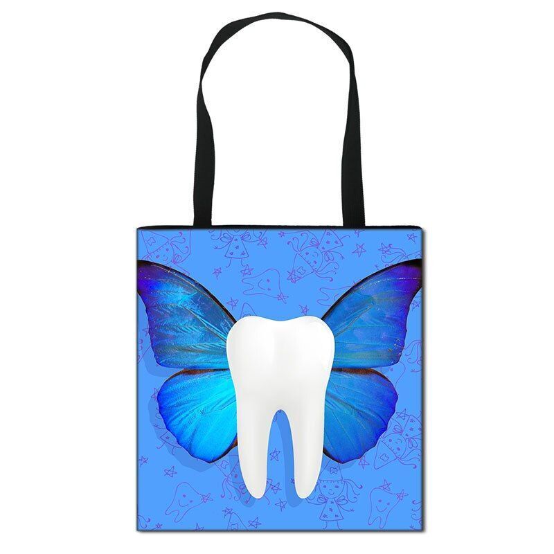 Handbag Casual Tote Bag Shoulder Purse Travelling Storage Pouch Polyester Print