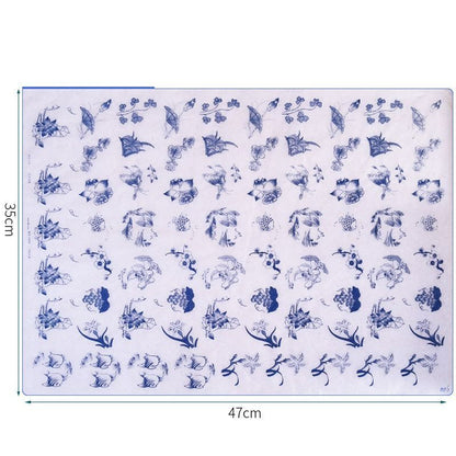 Ceramic Clay Transfer Paper Underglaze Colored Flower Decal Pottery Tool 47x35cm