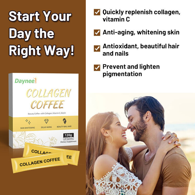 Slimming Coffee with Collagen Skin Whitening Collagen Supplements Tea 6g*20bags