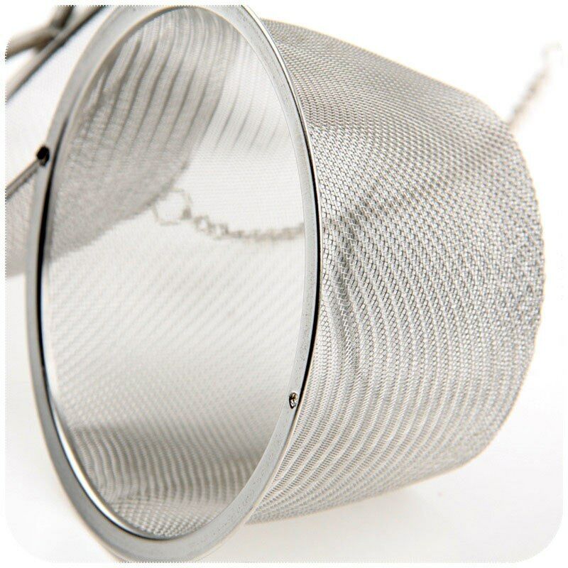 Stainless Steel Tea Spice Ball Mesh Infuser Tea Handle Filter Strainer Diffuser