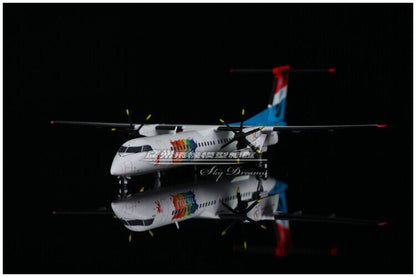 1:200 JC Wings Luxair Bombardier Dash 8 Q400 Passenger Airplane Diecast Model