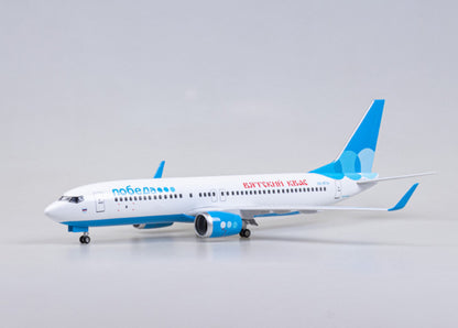 47CM 1:85 Pobeda BOEING 737 MAX Passenger Airplane Landing gear Resin Model