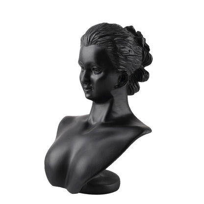 Jewelry Display Necklace Holders Resin Mannequin Organizer Bust Stands 20x7x32cm