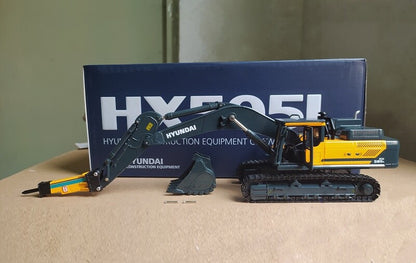 1:43 28CM HX505L Crawler Excavator Contruction Equipment Machine Diecast Model C