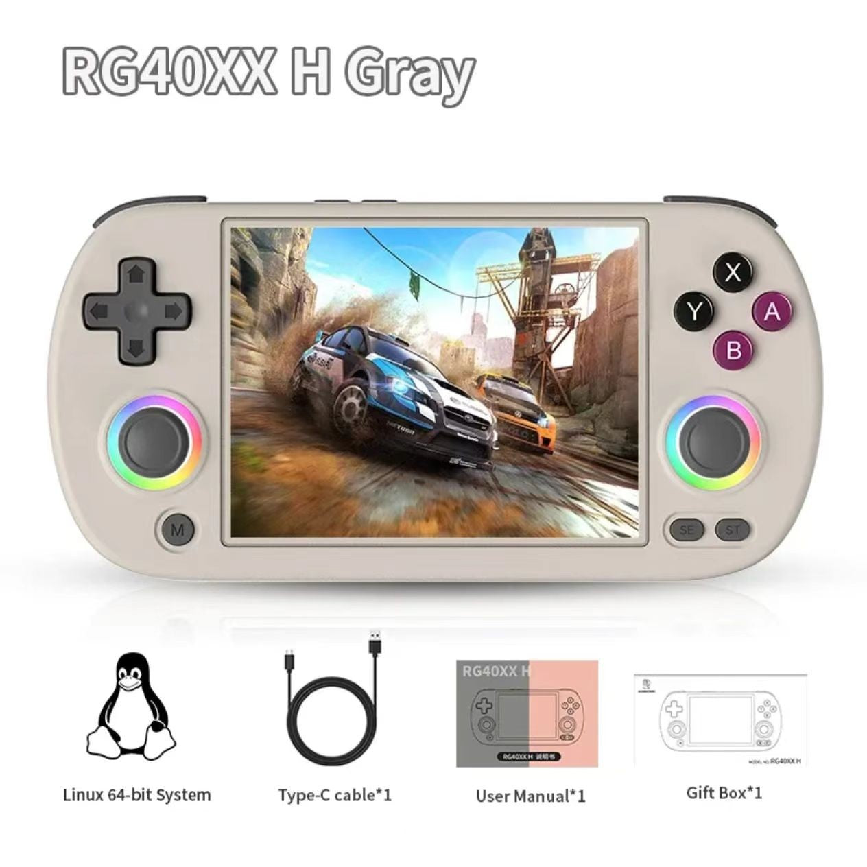 ANBERNIC RG40XX H handheld Game Console 4.0-inch IPS Screen 64G 5K+ Games
