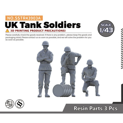 Yao's Studio SSTR43903A 1/43 Military Model UK Tank Soldiers