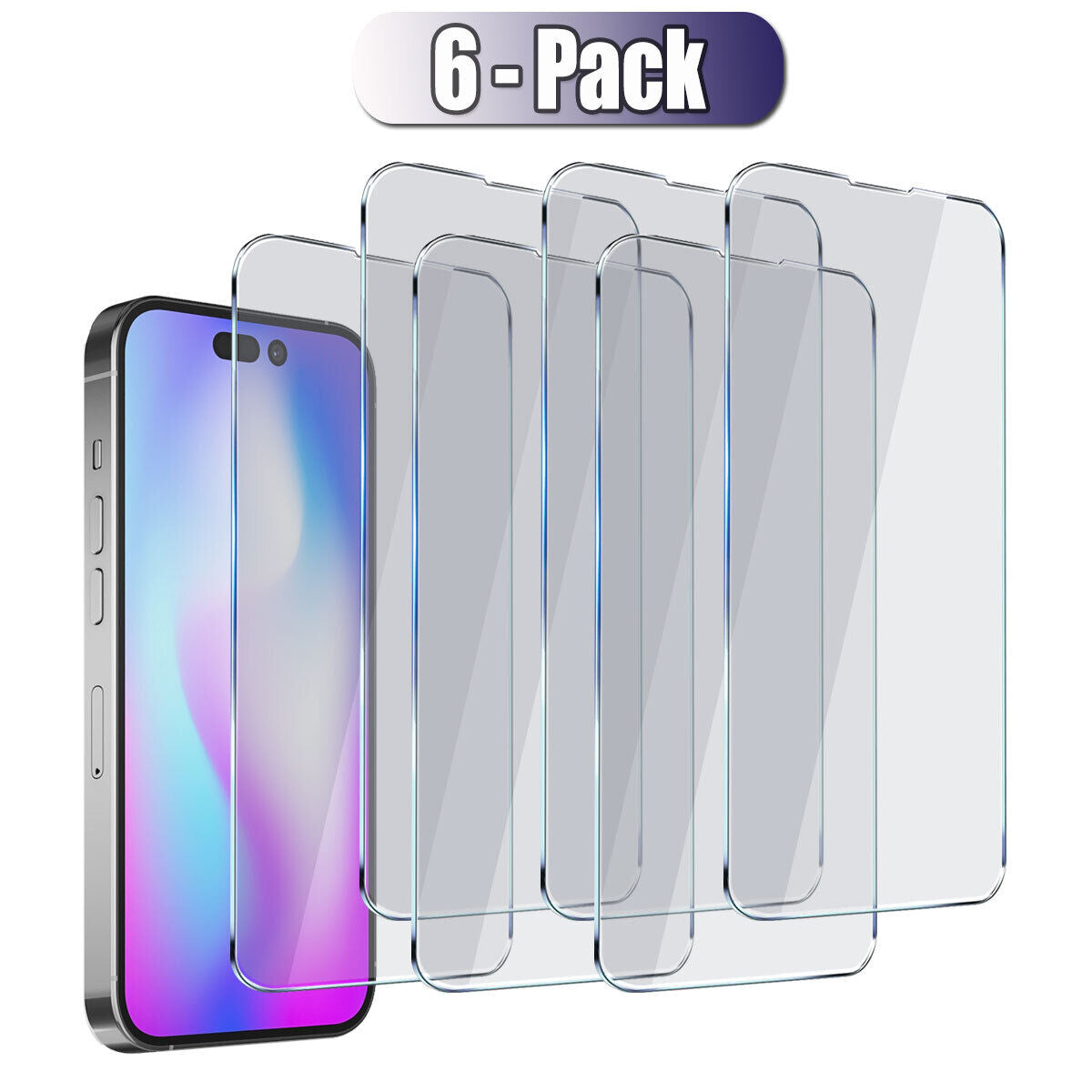 For Apple iPhone 14/14 Pro Max/Plus Tempered Glass HD Clear Screen Protector