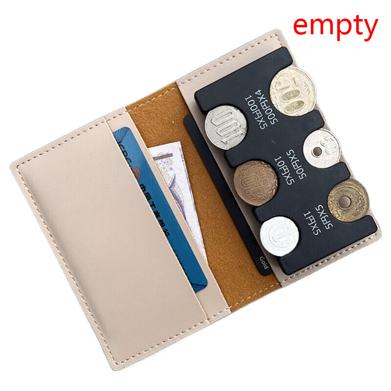 Thin Soft Style Wallets Coin Bag Coin clip Detachable 2-in-1 coin wallet
