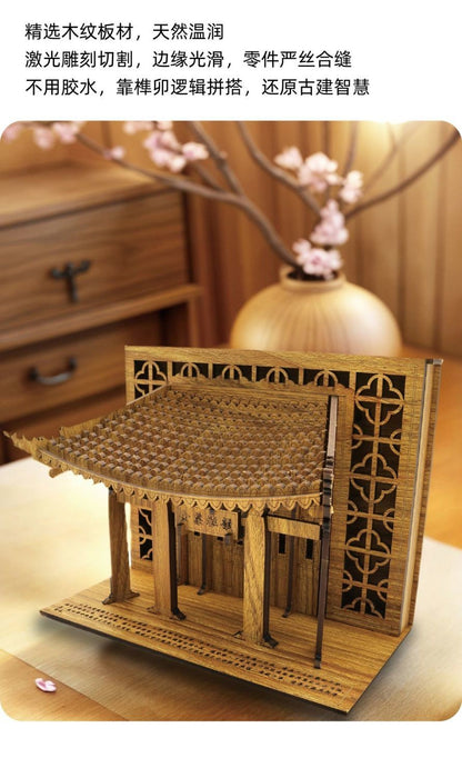 Wooden Paifang Arch Model Mortise Tenon Desk Decor Housewarming Gift