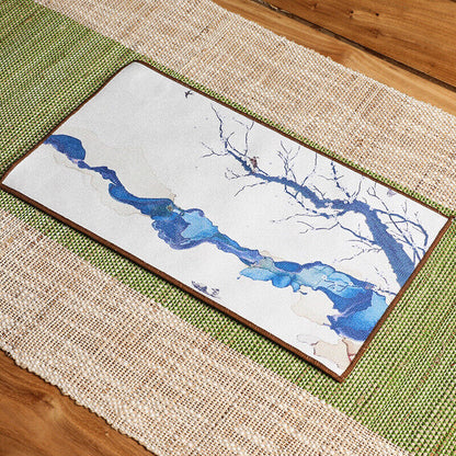 Chinese Painting Tea Table Absorbent Tea Cloth Kung Fu Rag Tea Towel Napkin