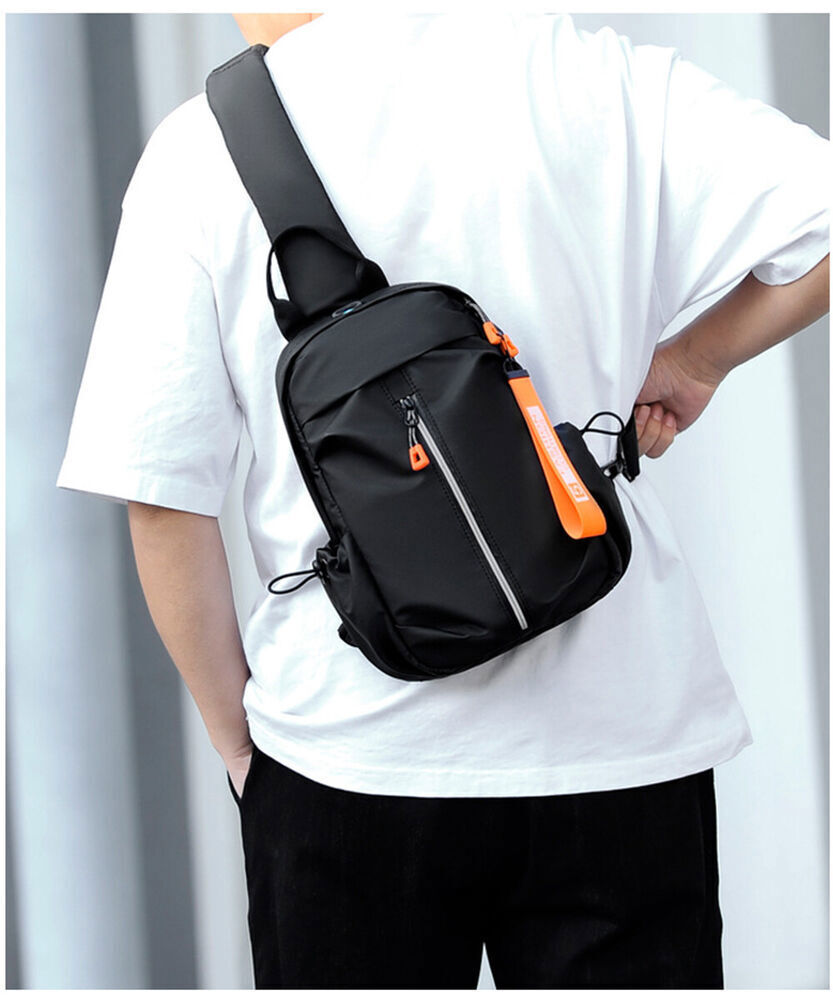 Men Women Sling Bag Chest Fanny Packs Cross Body Small Shoulder Travel Backpack