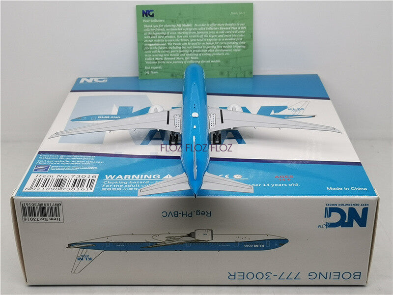 for NG Models for KLM Asia for Boeing B777-300ER PH-BVC 1/400 Aircraft Model