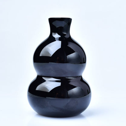 3cm Natural Obsidian Calabash Ornament Pendant Car Hanging Accessories