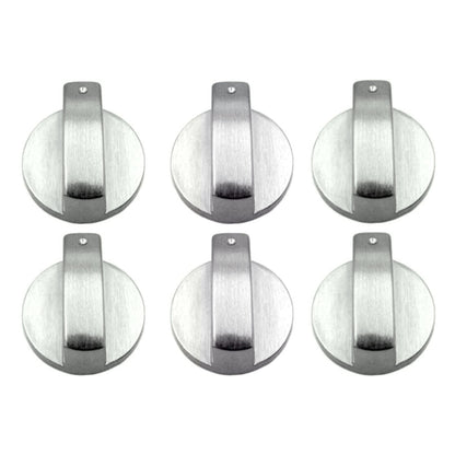 New 6pcs Gas Stove Knobs Cooker Oven Kitchen Control Metal Replace