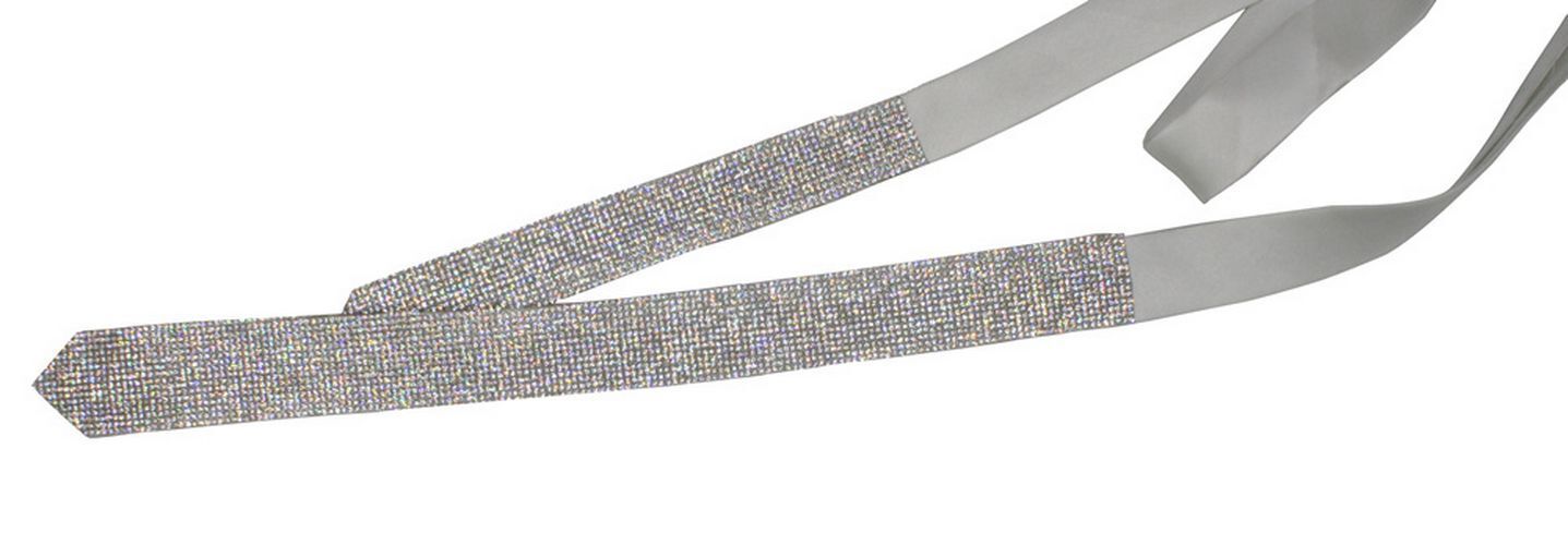 Men Necktie Black Laser Crystal Rhinestone Tie Wedding Party Prom Wear 120x4.5cm