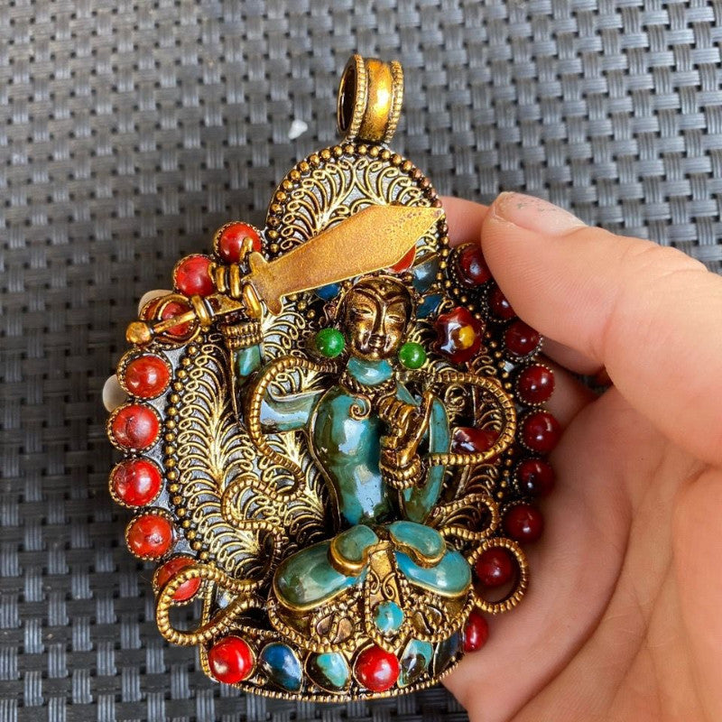 Buddhist Supplies Buddha Statue Nepalese Handmade Bodyguard Buddha Pendant Brand