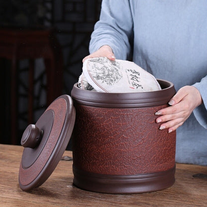 Purple Clay Tea Can Large Nine-cake Storage Tea Can Sealed Puer Storage Tank Box