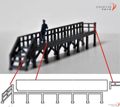 1/87 Locomotive Maintenance Platform Scene Model (Without Dolls, Trains, Etc.)
