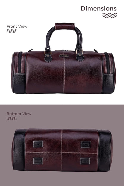 Genuine Leather Travel Duffel Bag Weekend Luggage Leather Duffle Bag