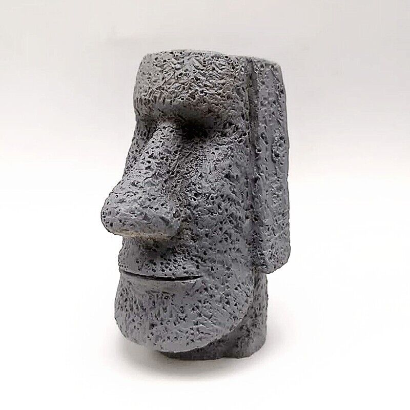 Silicone Easter Island Statue Mold Candle Soap Making Concrete Crafts Mould Tray
