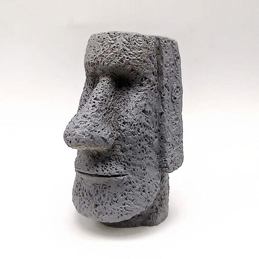 Silicone Easter Island Statue Mold Candle Soap Making Concrete Crafts Mould Tray