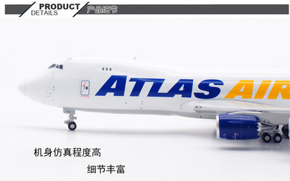 1:400 HX Models ATLAS AIR BOEING 747-8 Plane Airplane Diecast Aircraft Model