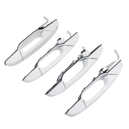 4pcs Olympic White Door Handles For Cadillac Escalade Base Sport Utility 07-13