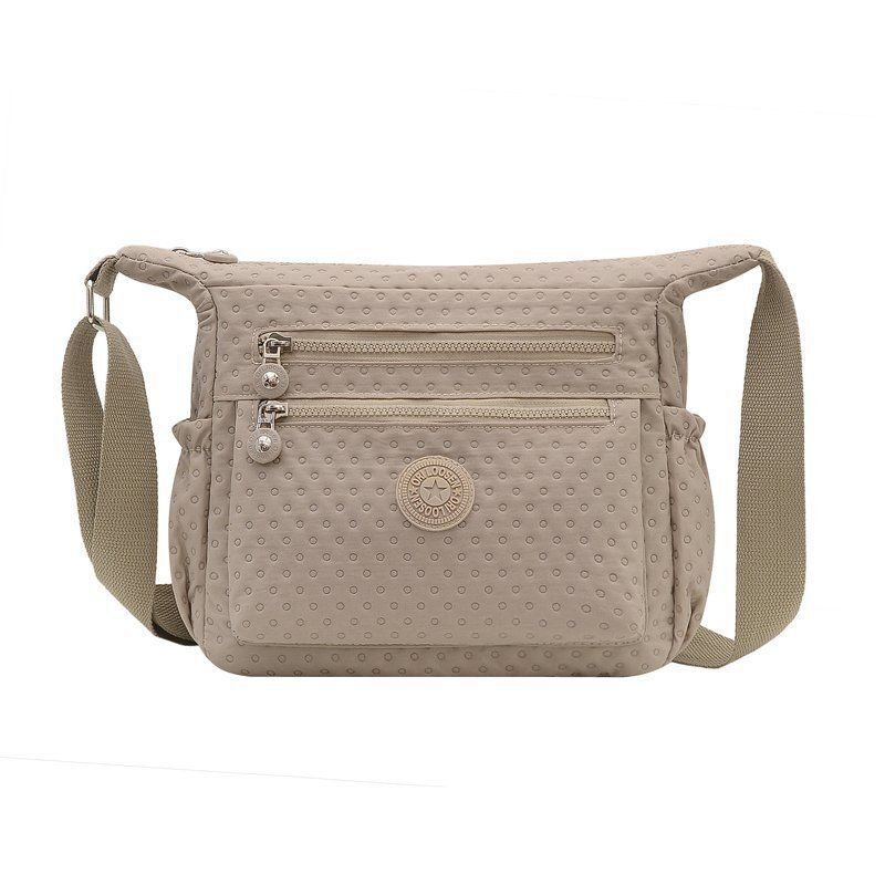 Shoulder Bags Waterproof Nylon Handbag Zipper Purses Messenger Crossbody Bag