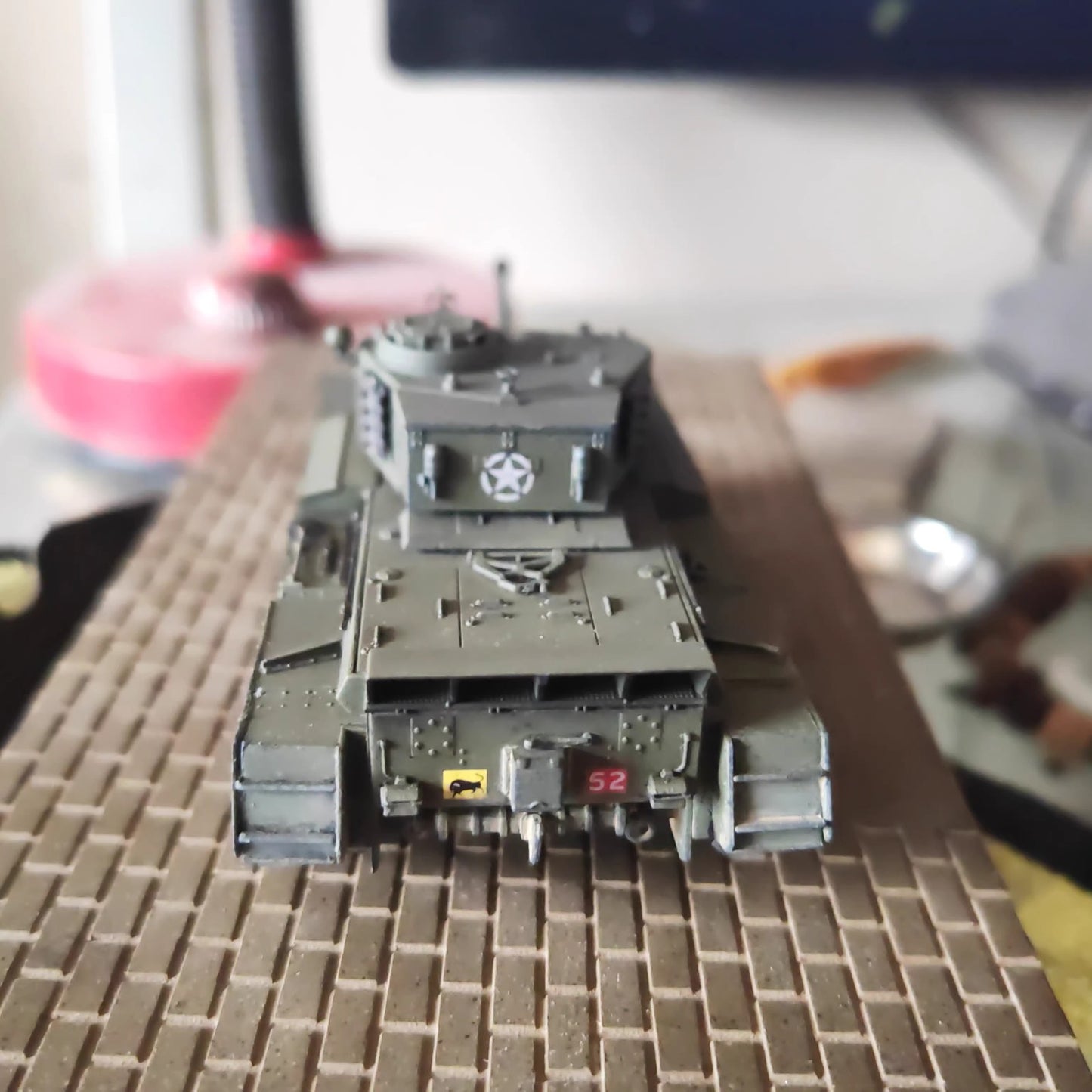 Homemade 1/72 British A-34 Comet Cruise Tank Mk.1A Model Toys Ornament