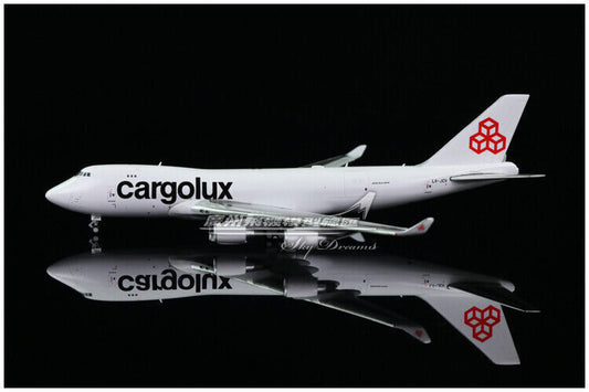 1:400 JC Wings Cargolux BOEING 747-400F Passenger Plane Diecast Aircraft Model