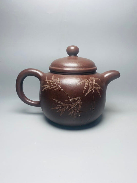 Chinese Yixing Zisha Clay Handmade Exquisite Teapot（匏尊 底款： 顾景舟）