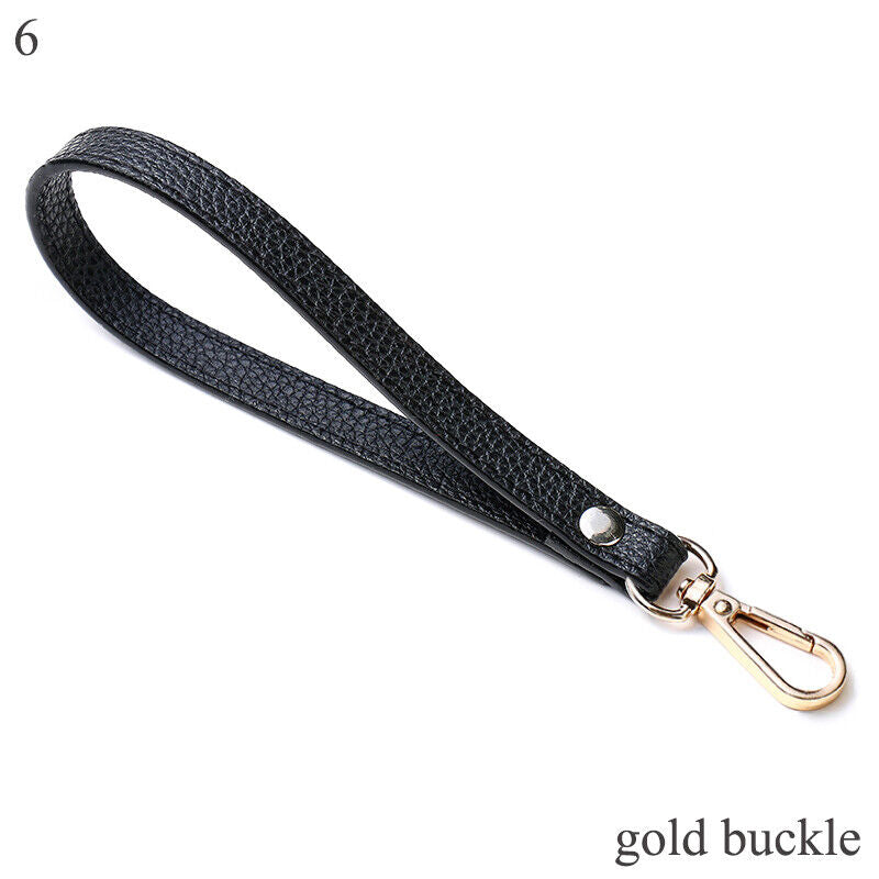 PU Leather Wallet Strap Replaceable Handbag Metal Bag Wrist Strap Key Belt