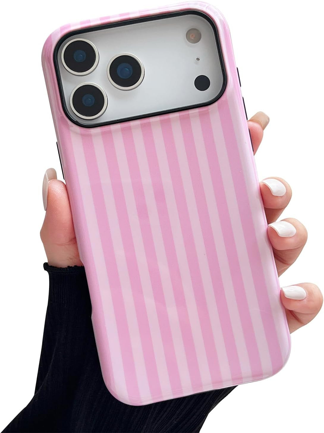 Compatible with Iphone 17 Pro Max Case, Cute Fashion Aesthetic Striped Phone Cas