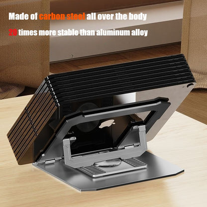 Alloy 360° Rotary Folding Notebook Tablet Hollow Heat Dissipation Support Frame