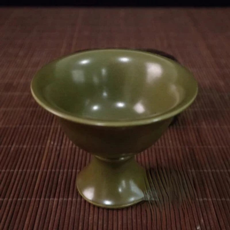 Jingdezhen Imitate Antique Porcelain Tea Goblet Retro Style Collection Decor