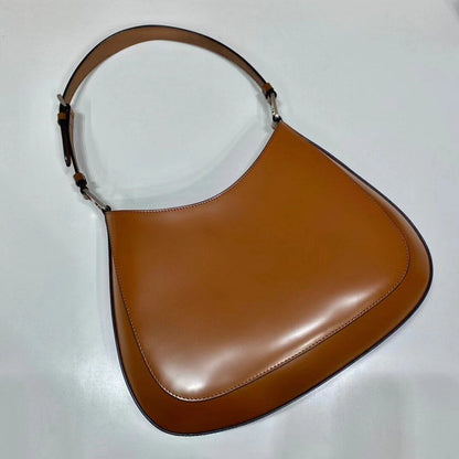 Underarm Bag Classic Style Vintage Shoulder Purse Genuine Leather Polyester Bags