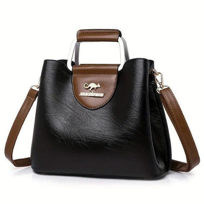 Bolso De Cuero Para Mujer Bolsa Moda Lujo Hombro Mano Cartera Bandolera Elegante